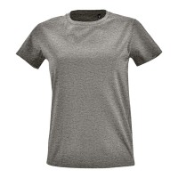 T-SHIRT SRA M/M IMPERIAL FIT WOMEN CINZA MESCLADO